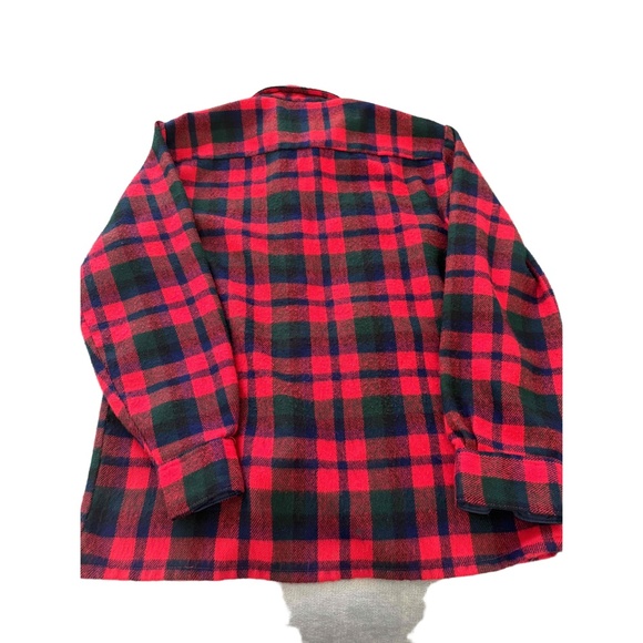 Woodland Medium 15-15½ Plaid Pattern Chest Pockets Button Down Long Sleeve Shirt - Picture 7 of 7